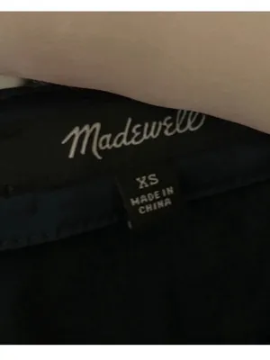 Madewell Emerald Green Satin Shift Dress XS thumbnail 3