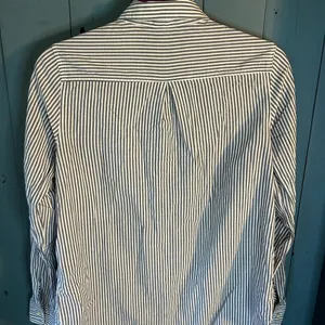 Old Navy Blue and White Striped Button Down Shirt | Women’s Size Small thumbnail 3
