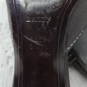 Bally slip on brown leather kitten heels sz 5.5 thumbnail 8