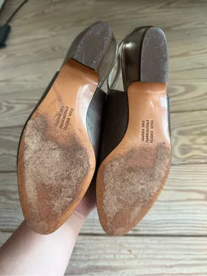Salvatore Ferragamo Metallic Slingback Pumps size 6.5 thumbnail 6