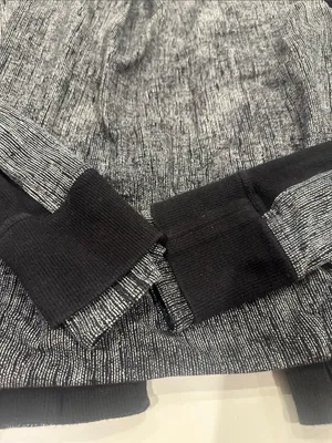 Lululemon To Class Jacket‎ French Terry Texture Black Dune Jacket Size 8 thumbnail 6