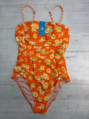 Cupshe Retro Ditsy Square Neck Ruched One Piece Swimsuit thumbnail 2