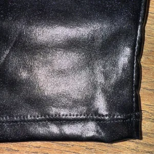 Shiny Black Women's Booty Shorts thumbnail 4