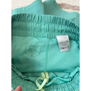 Asics Women's Kelly Green Athletic Running Activewear Shorts Size Small thumbnail 9