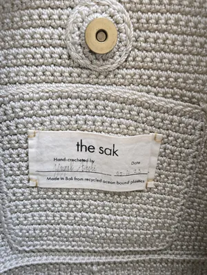The Sak Cream Hand-crocheted Shoulder Bag thumbnail 7