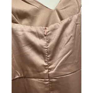 NWT Showpo Treasuring You‎ Dress Mocha Satin US 4 Bridesmaid Formal thumbnail 9