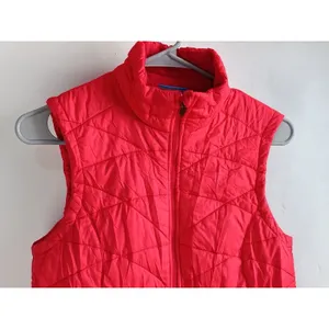 Columbia Omni Heat Vest Womens Red Polyester Full Zip Quilted Lined Small thumbnail 3