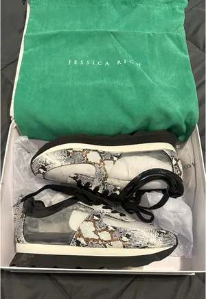 Jessica Rich Transparent Sneaker in Gold Size 39 - VERY RARE - NEW WITH BOX thumbnail 15