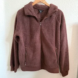 Athleta Forever Fleece Cloud Quarter Zip Sweatshirt Bouclé Fleece Plush Feel M thumbnail 4