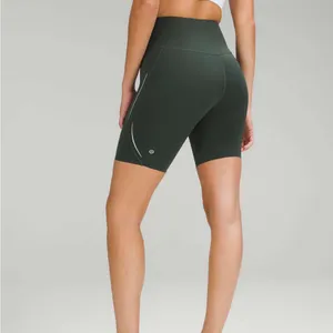 Lululemon Base Pace High-Rise Reflective Short 8" Smoked Spruce Green 6 thumbnail 2