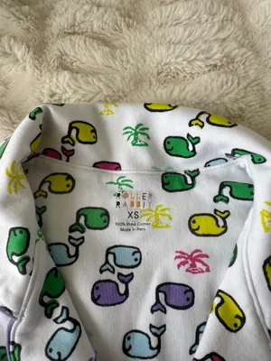RARE Roller Rabbit Moby Pajamas, Size XS EUC thumbnail 2