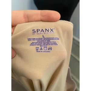 Spanx Hide & Sleek Smoothing Camisole Tank Top Nude Beige Compression Scoop thumbnail 4