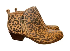 Lucky Brand Women's Basel Ankle Booties #404611 - Javan Print Suede size 7.5 thumbnail 1