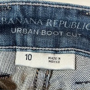 Banana Republic‎ Urban Bootcut Jeans Designer Blue Womens Size 10 Casual Denim thumbnail 4