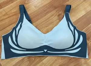 Plus Size‎ Super Gather Push up Bra Women Soft Support Seamless Underwear thumbnail 1