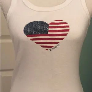 Bebe NWOT razorback ribbed tank thumbnail 1