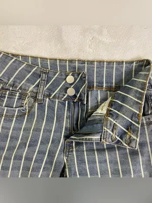 Slimming Striped Distressed Jeggings size XS thumbnail 9