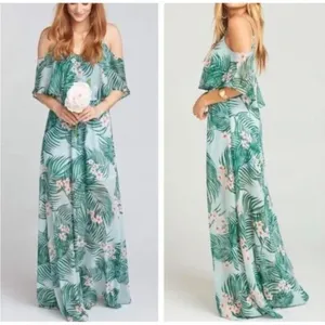 Show Me Your‎ Mumu Tropical Maxi Dress Size XXS Resort Vacation thumbnail 2