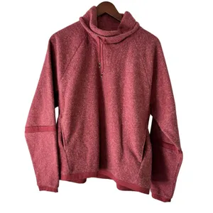 Nike Therma-FIT Pullover Hoodie‎ Women's Large Red Heathered Drawstring thumbnail 2