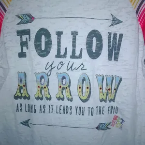 L&B Life Lucky & Blessed L Serape Follow Arrow to Frio Get Loca Top thumbnail 2