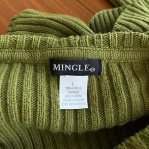 Vintage Mingle Green Ribbed Hooded Cardigan L Y2K Twee Indie Fairy Fall Cyber thumbnail 6