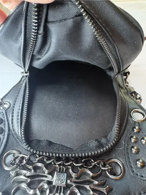 Steel Master Skull Studded Gothic Steampunk Crossbody Hip Holster Bag thumbnail 8