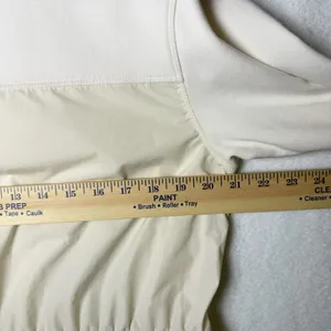 Athleta Triumph Hybrid Crewneck Sweatshirt Magnolia White Cream Women's size M thumbnail 10