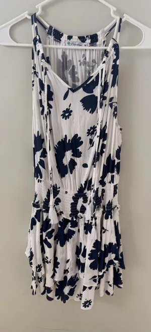 navy and white mini dress Blue Size M thumbnail 1