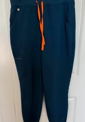 FIGS Zamora Jogger Scrub Pants - Size Medium - Deep Teal thumbnail 1