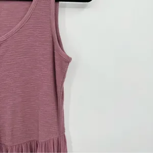 FRYE | Easy Button Down Midi Dress In Dusty Mauve Size Extra Small thumbnail 4