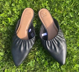 A New Day Black Pointed Toe Mule thumbnail 1