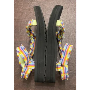 Teva Midform Universal Fray Rainbow Stripe Platform Sandals Women’s 8 EU 39 thumbnail 6