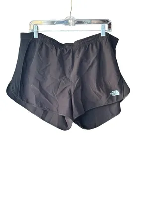The North Face Size XL Womens Black FlashDry Running Shorts Back Zipper Pocket thumbnail 6