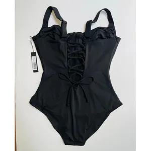 TA3 Lifty One Piece Swimsuit Corset Sculpting Black Size XL Regular/Long H/I thumbnail 4