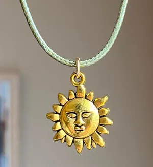 Handmade Sun boho necklace☀️ thumbnail 1
