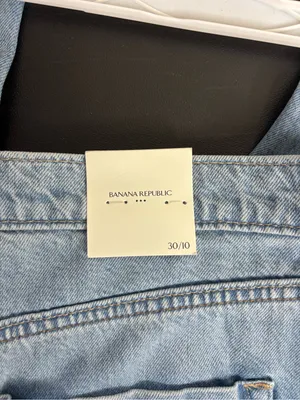 Banana Republic barrel high rise Jeans light wash size 30 thumbnail 4