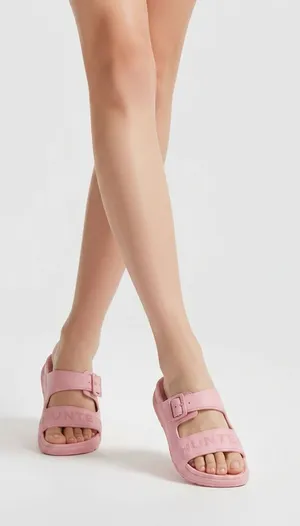 Hunter Women's Bloom Algae Platform Sandals Pink thumbnail 1