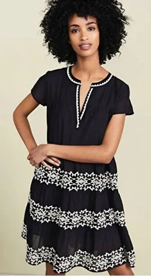Roller Rabbit Pamela embroidered tiered dress thumbnail 1