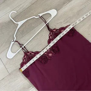 Banana Republic Tank Top modal cotton lace womens Purple (xlarge) y2k vintage thumbnail 3