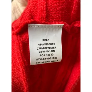 Vine & Love Midi Dress Knit Sweater Cable Red Festive‎ Christmas S Holiday Cozy thumbnail 7