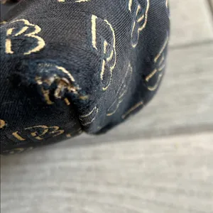Dooney & Bourke Black and Brown Logo Satchel thumbnail 4