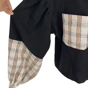 SHEIN Tartan Panel Corduroy Crop Shacket Size Medium‎ thumbnail 6