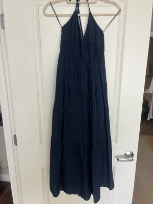 Abercrombie and Fitch navy maxi dress thumbnail 2