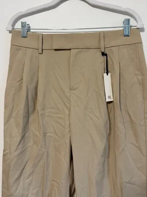 NWT Banana Republic VASTO PLEATED ITALIAN WOOL PANT SIZE 4 KHAKI TAN NEW thumbnail 4