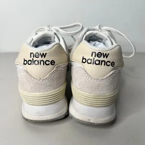 New Balance 574 White Grey Classics Size 7 thumbnail 6