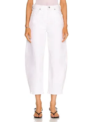 Citizens Of Humanity White Wide-Leg Cropped Jeans thumbnail 2