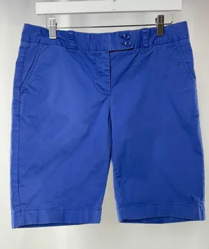 Vineyard Vines‎ Woman's Cotton Stretch Royal Blue Bermuda Shorts Size 6 thumbnail 1