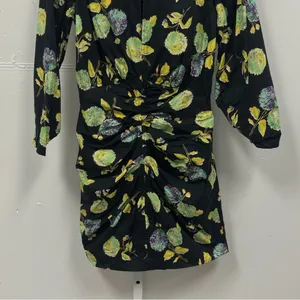 Kobi Halperin Floral Bodycon‎ Ruched Mini Dress Keyhole thumbnail 4