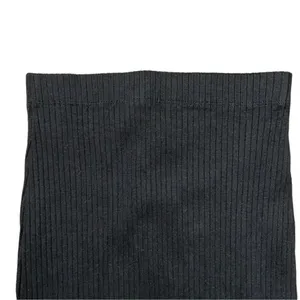 Zara Black Ribbed Midi Skirt(Size Medium) thumbnail 5