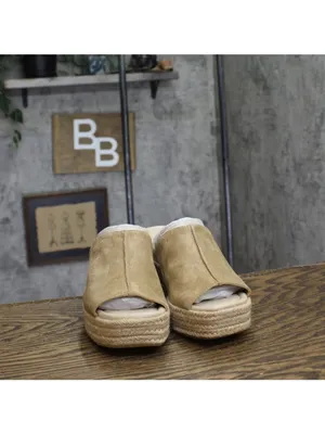 NWT Lifestride Platform Wedge Sandal Slip-On Biscotti Beige Brown 7.5M thumbnail 10